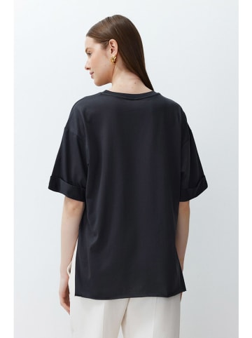 trendyol Koszulka w kolorze czarnym