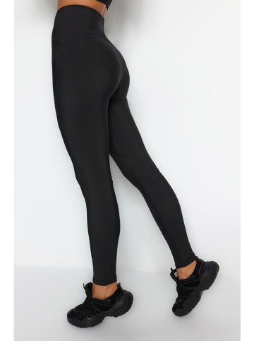 trendyol Legginsy sportowe w kolorze czarnym