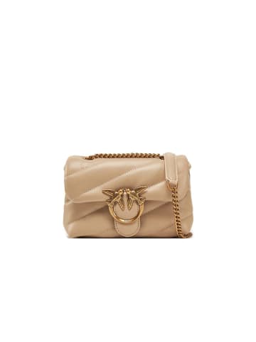 Pinko Leder-Umhängetasche in Beige - (B)18 x (H)13 x (T)6,5 cm