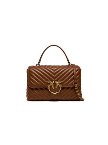 Pinko Leren handtas bruin - (B)25 x (H)15 x (D)7 cm