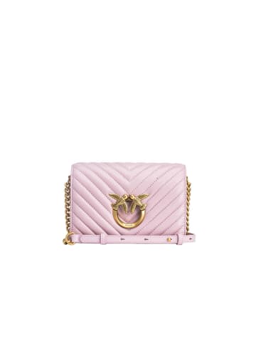 Pinko Leren schoudertas lichtroze - (B)19 x (H)13 x (D)7 cm