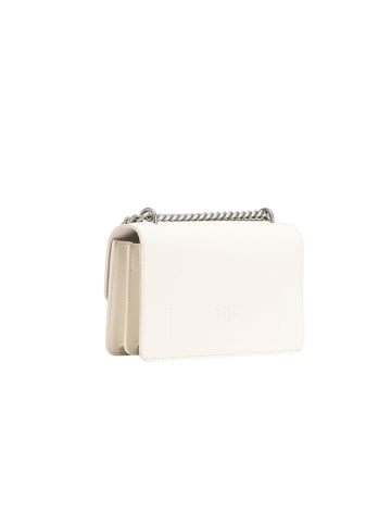 Pinko Skórzana torebka w kolorze białym - 21 x 13 x 6 cm