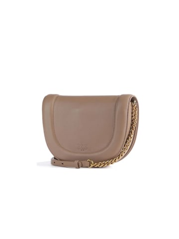 Pinko Leder-Umhängetasche in Beige - (B)23 x (H)19 x (T)8 cm