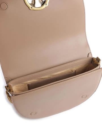 Pinko Leder-Umhängetasche in Beige - (B)23 x (H)19 x (T)8 cm