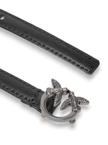 Pinko Leren riem zwart