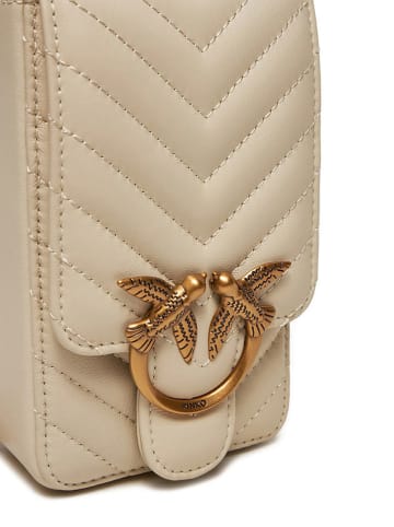 Pinko Leren schoudertas beige - (B)10 x (H)19 x (D)6 cm