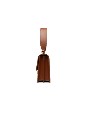 Pinko Leren schoudertas bruin - (B)27 x (H)16 x (D)7 cm