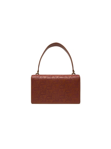 Pinko Leren schoudertas bruin - (B)27 x (H)16 x (D)7 cm