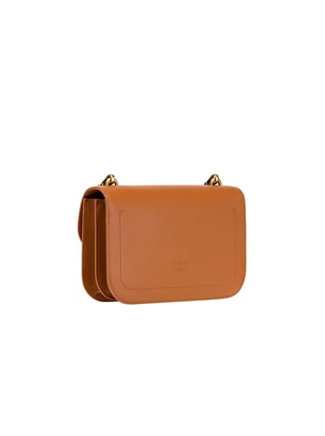 Pinko Leder-Umhängetasche in Hellbraun - (B)24 x (H)15 x (T)7 cm