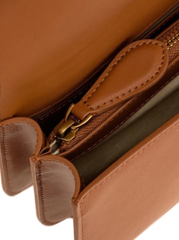 Pinko Leren schoudertas lichtbruin - (B)24 x (H)15 x (D)7 cm
