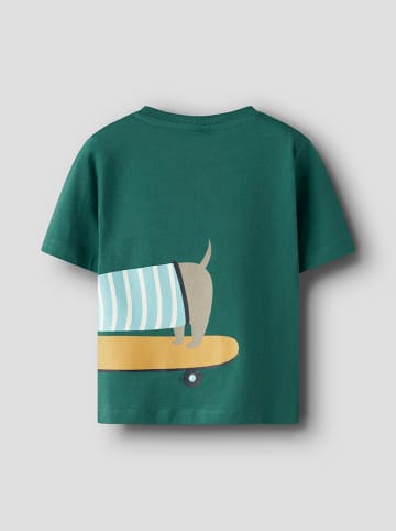 name it Shirt "Helge" in Grün/ Bunt