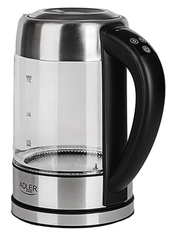 Adler Waterkoker "AD 1247" zwart/zilverkleurig - 1,7 l
