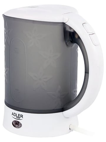 Adler Czajnik podróżny "AD 1268" w kolorze szaro-białym - 600 ml