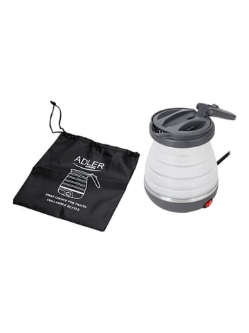 Adler Reise-Wasserkocher "AD 1370" in Weiß/ Grau - 600 ml