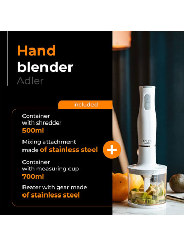 Adler Blender ręczny "AD 4620" w kolorze białym