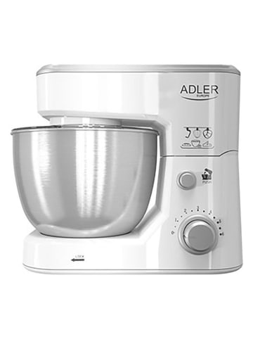 Adler Küchenmaschine "AD 4216" in Silber/ Weiß - 4 l