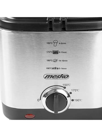Adler Heißluftfritteuse "MS 4910" in Silber - 1,5 l