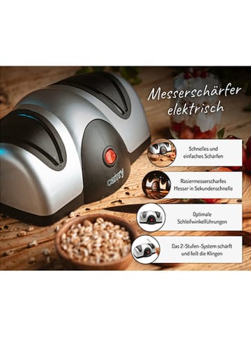 Adler Elektrische messenslijper "CR 4469" zilverkleurig