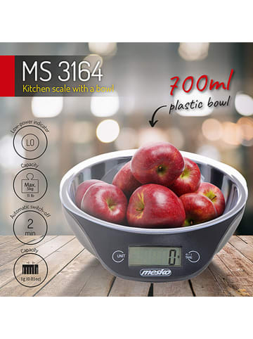 Adler Küchenwaage "MS 3164" in Schwarz - 5 kg