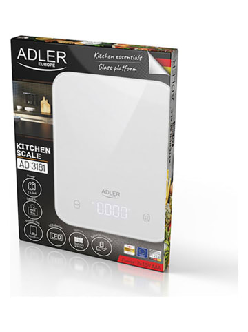 Adler Waga kuchenna "AD 3181" w kolorze białym - 10 kg