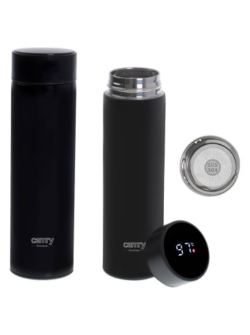 camry Isolierfalsche "CR 4507" in Schwarz - 473 ml