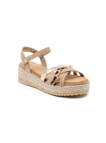 Foreverfolie Sandaletten in Khaki