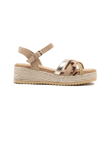 Foreverfolie Sandaletten in Khaki