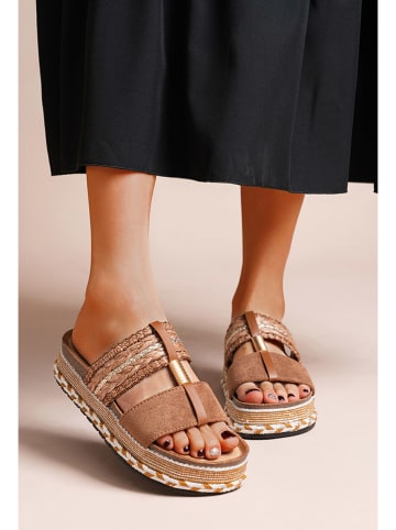 Foreverfolie Slippers lichtbruin