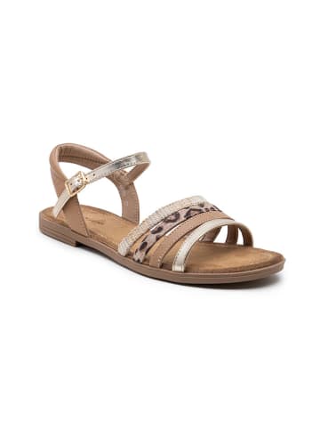 Foreverfolie Sandalen lichtbruin/goudkleurig