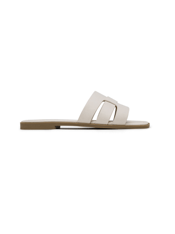 Foreverfolie Pantoletten in Creme