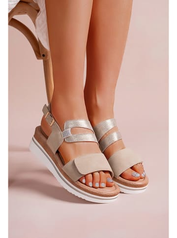 Foreverfolie Sleehaksandalen goudkleurig