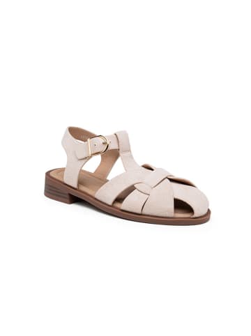 Foreverfolie Halbsandalen in Creme