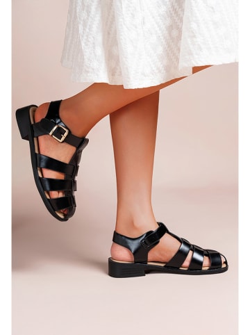 Foreverfolie Halbsandalen in Schwarz