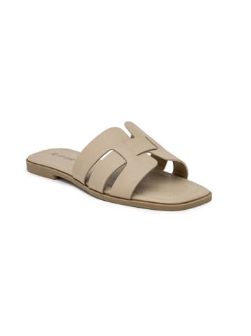 Foreverfolie Pantoletten in Beige
