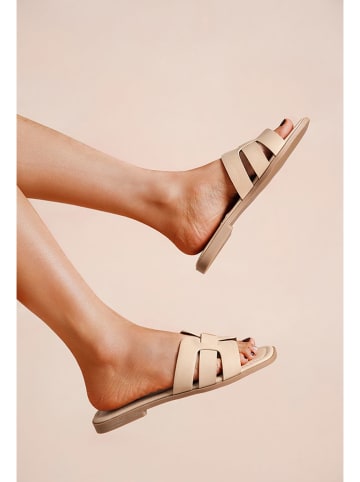 Foreverfolie Pantoletten in Beige