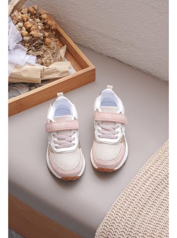 Rock & Joy Sneakers lichtroze/goudkleurig