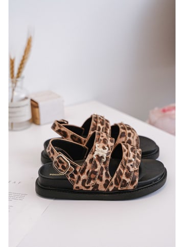 Rock & Joy Sandalen in Beige/ Braun