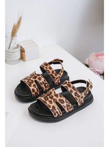 Rock & Joy Sandalen in Beige/ Braun