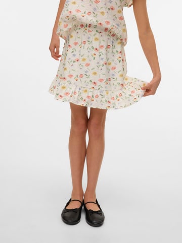 Vero Moda Girl Spódnica "Josie Marigold" w kolorze kremowym ze wzorem
