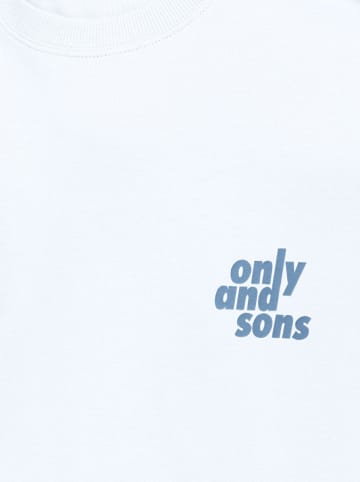 ONLY & SONS Junior Koszulka "Blake" w kolorze białym