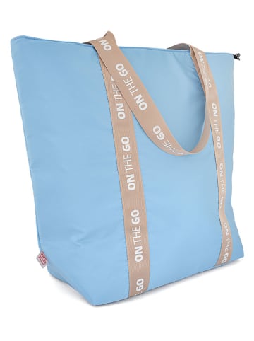 IRIS Isolier-Lunchtasche "On the go" in Hellblau - (B)44 x (H)37 x (T)16 cm