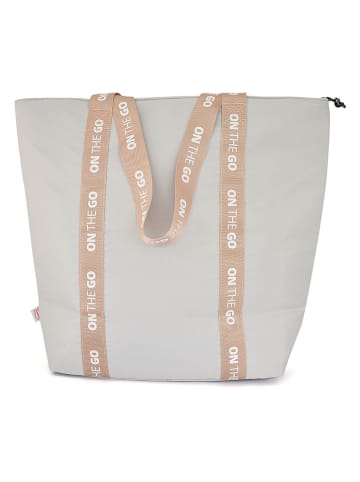IRIS Barcelona Isolier-Lunchtasche "On the go" in Hellgrau - (B)44 x (H)37 x (T)16 cm