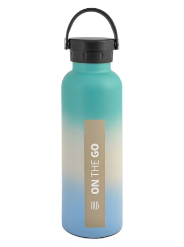 IRIS Butelka termiczna "On the go" w kolorze błękitno-turkusowym - 750 ml