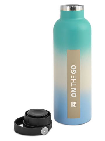 IRIS Butelka termiczna "On the go" w kolorze błękitno-turkusowym - 750 ml