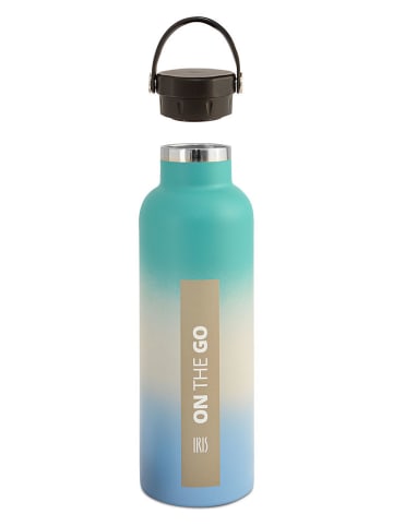 IRIS Isolierflasche "On the go" in Hellblau/ Türkis - 750 ml