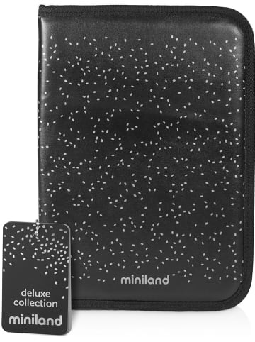 Miniland Gezondheidsboekje "Deluxe" zwart/zilverkleurig - (L)24 x (B)17 cm