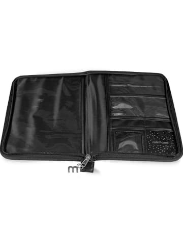 Miniland Gesundheitshefthülle "Deluxe" in Schwarz/ Silber - (L)24 x (B)17 cm