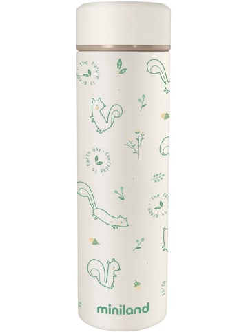 Miniland Termos "Natur" w kolorze biało-zielonym - 450 ml