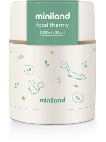 Miniland Thermobehälter "Chip" in Creme/ Grün - 600 ml