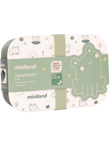 Miniland Lunchbox "Naturlunch Frog" in Grün/ Creme - 400 ml